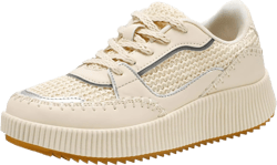 STQ Platform Sneakers Women Fashion Shoes 2024 Orthopedic Walking Shoes with Plantar Fasciitis 7.5 Cheese White