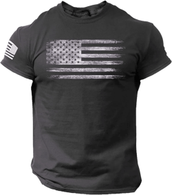 Cowboy Shirts for Men Dress Shirts for Men Regular Fit Mens Patriotic Print Tshirts Independence Day Flag Printed T Shirts for Men Short Sleeve Crew Neck Shirts (Y2-Black, M)