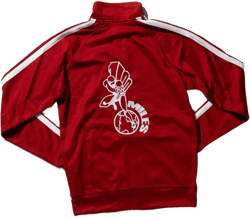 100 Miles Original Logo Red Lightweight Poly-Tech Track Jacket