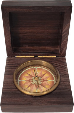 Engraved Baptism Compass | Personalized Compass for Confirmation | Antique Brass Paperweight Desk Compasses for Graduation, Men, Women, Him, Her, Son, Teen Boys (FBA - No Personalization)