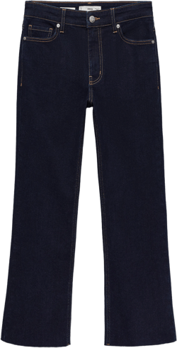 Sienna rinse-wash flared cropped jeans
