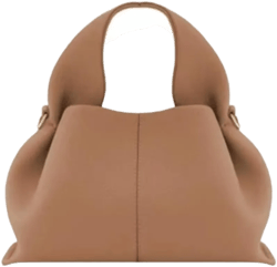 Cloud Silhouette Leather Handbag，Designer Leather Shoulder Bags, Retro Crossbody bag ，Purse Casual Dumpling Hobo Bag Large Camel
