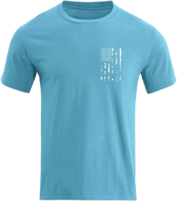 H HYFOL Men's Graphic T-Shirts USA Flag 100% Cotton Short Sleeve American Patriotic Crewneck Casual Regular Tee Shirts Large 2-crystal Blue