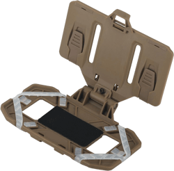 Tactical Gear Plate Carrier Vest Accessories Phone Chest Mount Holder for Screen Size 4.7"-6.7" Tan