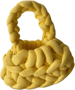 Floerns Women's Chunky Yarn Knit Shoulder Bag Crochet Handbags Hobo Tote Bag Clutch Purse One Size Yellow