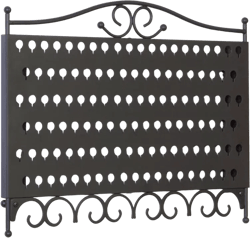 Mango Steam Wall Mounted Closet/Wardrobe Display Hanger Organizer for Jewelry & Earrings With Hooks for Necklaces, Bracelets, Accessories - Black
