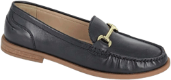 Cipriata Womens/Ladies Nicolosa Leather Saddle Loafers (Black)