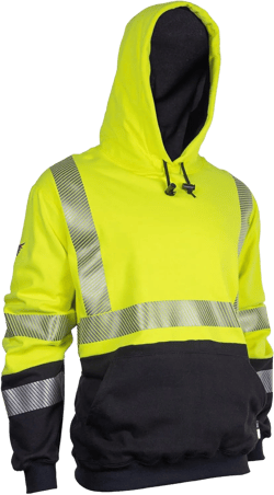 DRIFIRE Unisex-Adults Yellow One Size Medium Regular Pullover Hoodie - Work Utility Outerwear - Type R Class 3 - Arc Rated Fleece Jacket