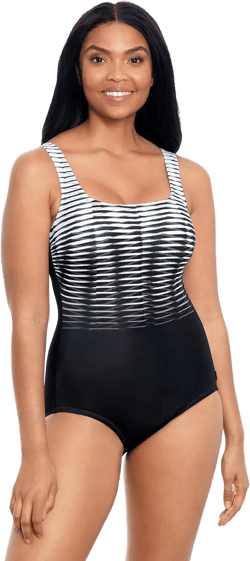 Reebok Women's Swimwear Sport Fashion Endless Endurance Scoop Neckline Soft Cup One Piece Swimsuit