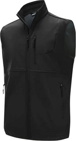 Willit Men's Fleece Golf Vest Outdoor Winter Vest Jacket Softshell Outerwear Sleeveless Jacket for Hiking Causal
