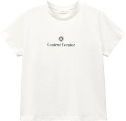 Printed message T-shirt