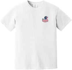 Mad Duck Red, White, & Blue Comfort Colors Short Sleeve Shirt