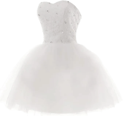 GREEKKNIGHT Tulle Strapless Homecoming Dresses Tulle Beading Teens Prom Dress Short Lace Puffy Gown for Women Cocktail : Clothing, Shoes & Jewelry
