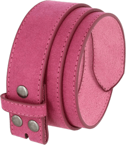BS066 Women's Casual Jean Suede Leather Belt Strap 1-1/2"(38mm) Wide 44 Pink