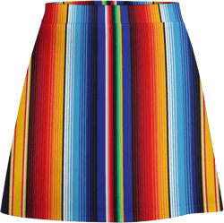 Mexican Stripe Short Skirt Athletic Skorts Womens Golf Skirts Mini Shorts Breathable High Waist Workout Sport Skort 4X-Large Orange