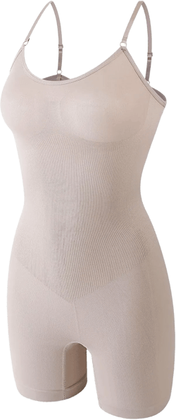 Jumpsuit for Women Spaghetti Strap Sleeveless Jumpsuit Seamless Yoga Romper One Piece Workout Overalls Beige Large