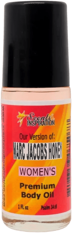 Scents & Inspiration Roll-On Fragrance Oil - Our Version of M. Jacobs Honey | Women's Fragrances | Alcohol-Free | Travel Size | Long Lasting Women's Fragrance Oil | 1 Fl. Oz Marc Jacobs Honey 1 Fl Oz (Pack of 1)