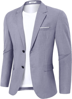 TURETRENDY Men's Casual Blazer Sport Coat Lightweight Two Button Business Jackets