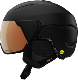 Giro Aria Spherical MIPS Ski Helmet - Snowboarding Helmet for Women with Seamlessly Integrated Shield/Visor Matte Black Small