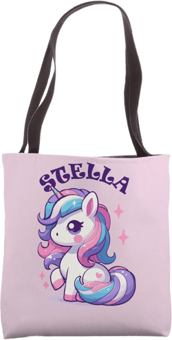 Stella Cute Unicorn Design for Girls Name Stella Tote Bag