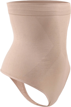 DREAM SLIM Women's High-Waist Seamless Body Shaper Briefs Firm Control Tummy Thong Shapewear Panties Girdle Underwear at Amazon Women’s Clothing store