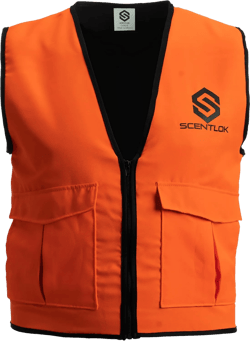 ScentLok Blaze Orange Hunting Vest with Carbon Alloy Technology and Fleece Lining X-Large Blaze Orange