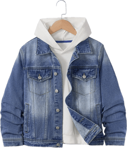 Teen Boys' Distressed Personality Full Print Zebra Tie-Dye Cuff Handsome Fashion Versatile Washed Denim Jacket, Y2K Casual Outerwear