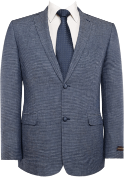 P&L Men's Slim Fit Blazer Lightweight Sport Coat 2 Buttons Suit Jacket for Men 34 Blue