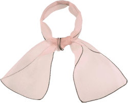 Allegra K Women's Transparent Skinny Solid Color Lightweight Organza Scarf Neckerchief Light Orange