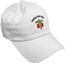 Soft Baseball Cap Rn Logo Embroidery Nurse Rn Twill Cotton Chaplain Cross Dad Hats for Men & Women White Personalized Text Here