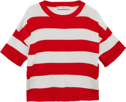 Ribbed  knit t-shirt