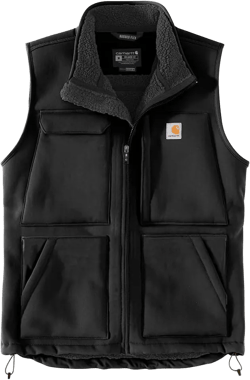 Carhartt Men's Super Dux Relaxed Fit Sherpa-Lined Vest Black 3X-Large