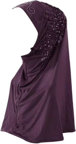 Headwraps Scarf Soft Hijab Hair Wraps Head Hijab Headbands for Muslim Turbans Long Hair Hijab Scarves for Women Purple One Size