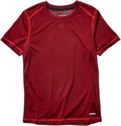 Jockey Boys' Essential Short Sleeve T-Shirt Large Cabernet