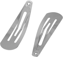 Snap Clips - 100-Pack Hair Clips, No Slip Metal Hair Barrette, Hair Pins, Accessories for Women, Girls, Toddlers, Kids, Salon, Hair Styling, Art Craft DIY Projects, Silver, 1.9 x 0.5 Inches