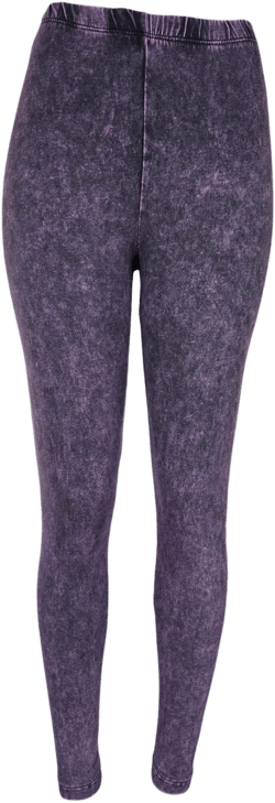 Plus Mineral Wash Leggings w/elastic waitband