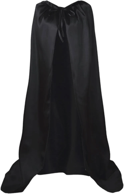GOLDSTITCH Cape Costume Full Length Deluxe Adult Cape Cloak Knight Fancy Cool Cosplay Costume Large Black