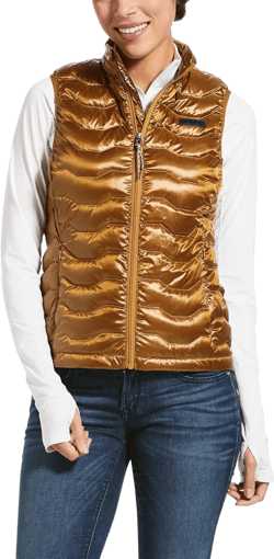 ARIAT Ladies Ideal 3.0 Down Vest X-Small Bronze Br