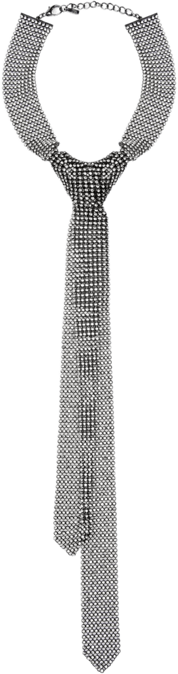 RHINESTONE NECKTIE NECKLACE