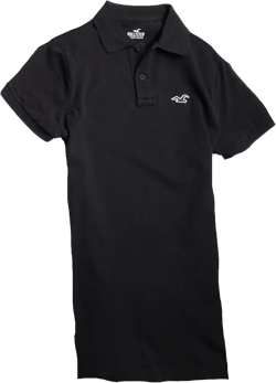 Hollister Men's Polo Shirt T-Shirt X-Large Black 0925-900