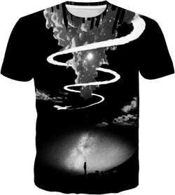 SYAIMN Unisex 3D Pattern Printed Short Sleeve T-Shirts Casual Graphics Tees Large Black31