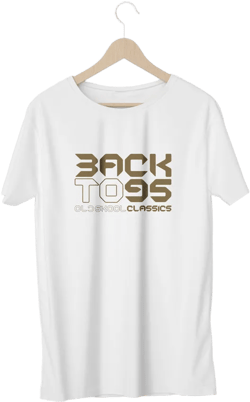 BackTo95 Logo Tee - White