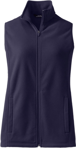 Lands' End Women's Thermacheck 100 Fleece Vest - Small - True Navy