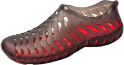 HYDLONGR Men's Women's Lightweight Breathable Non-Slip Garden Sandals Quick-Drying Hole Water Shoes Beach Kayaking Shoes 12.5 Women/10.5 Men Black/Red