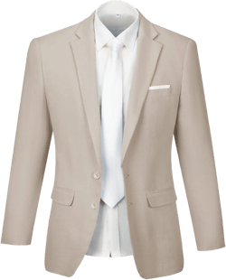 Furuyal Men's Linen Blazer Suits Jacket Lightweight Casual Slim Fit Summer Suit Sport Coat Small Beige