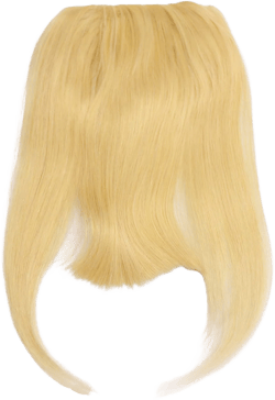#613 Blonde Color Brazilian Human Hair Clip-in Hair Bang Full Fringe Short Straight Hair Extension for women 6-8inch