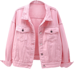 Unilexi Women's Solid Color Denim Jacket Long Sleeve Jean Jacket Casual Coat with Pockets