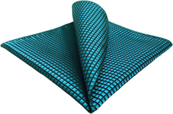 S&W SHLAX&WING Mens Pocket Square Solid Color Blue Red Green Pink Black Wedding