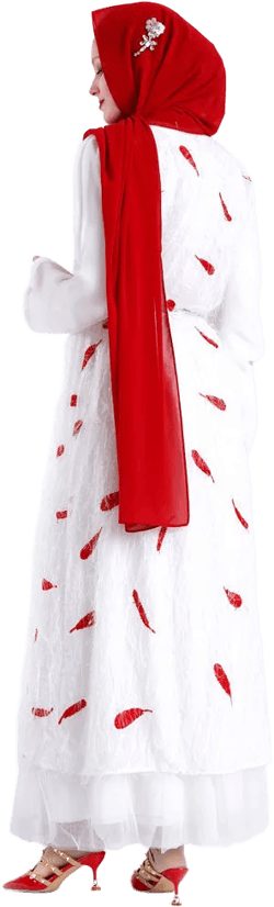 Feather Embroidered Robe