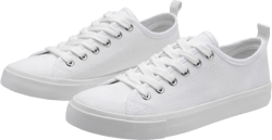Sneakers for Women Tennis Shoes Canvas Shoes for Women Canvas Sneaker Casual Work 8 White